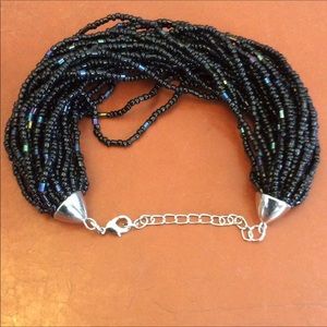 Black Bead Bracelet